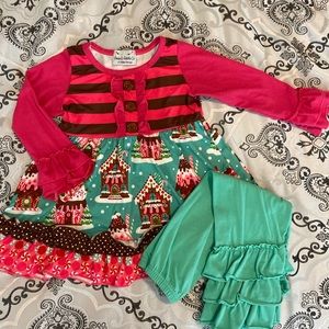 3T Christmas Gingerbread outfit
